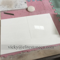 Carreaux de marbre blanc Thassos blanc pur blanc cristallin poli Vietnam blanc Villa moderne 60x60cm 2cm d'épaisseur Bonne qualité