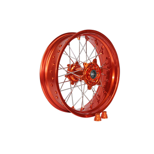 Llantas negras de aluminio Cnc, bujes rojos de 17 pulgadas para 2019 <span class=keywords><strong>CRF</strong></span> 250 <span class=keywords><strong>450</strong></span> - Product Image 3