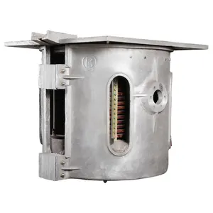 Miglior prezzo crogiolo fornace fusione rame alluminio rottami di ferro fusione a induzione guscio di alluminio forno fusorio