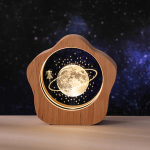 Ornamento in Vetro 3D LED Luminoso Personalizzato, Mini Luce Notturna, Decorazione per la Casa, Regalo di Natale, Artigianato in Cristallo, Galassia di Cristallo - Product Image 6