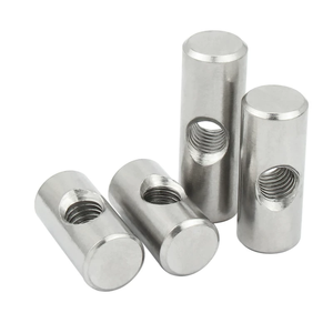 Fixations en acier inoxydable Inox, boulons à trou traversant avec écrou à marteau, tête plate, finition polie pour canapé, armoire, meubles - Product Image 3