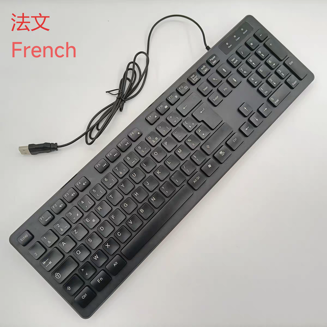 Multilingual USB Wired Keyboard Supports English Arabic Russian French German Spanish and More New Product