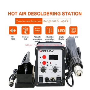Station de soudage à air chaud numérique à micro-ordinateur SMD 868a+ avec affichage numérique, puissance 700W, longue durée de vie, faible bruit (moins de 45 dB), débit d'air 120 l/min - Product Image 5