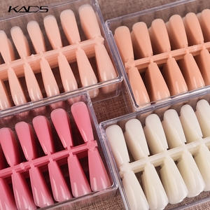 22x20 Tips Box Full Cover French Press on Long Coffin ABS Faux Ongles Pré-conçus pour Manucure - Product Image 1