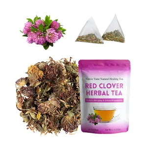 ODM/OEM פרחים מיובשים טבעיים באיכות גבוהה תלתן אדום פרח תה תוספי בריאות ציוד בריאות