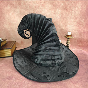 Chapeau cassé de fête de prix direct d'usine en gros nouveau style classique meilleur vendeur chapeau de sorcière de sort noir pour Halloween - Product Image 2