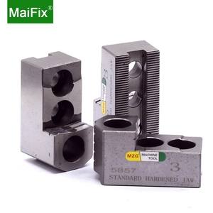 Maifix Phụ Kiện CNC Phụ Tùng Hàm Mềm 120 Độ Cho Máy Tiện Dụng Cụ Kẹp Thủy Lực Hàm Tiêu Chuẩn 6 ''8'' 10 ''12Inch - Product Image 2