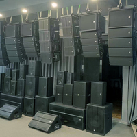 Sistema de Altavoces Line Array Profesional Doble de 10 y 12 Pulgadas, Altavoces Colgantes para Escenario, DJ, Exteriores, Activos y Pasivos