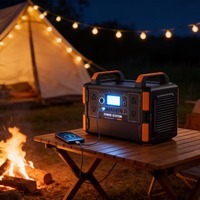 Estación de Energía Portátil de 1200W, Batería LiFePO4 de 315000mAh, Generador Solar MPPT de 350W, Carga Rápida, Onda Sinusoidal Pura, Protección IP65