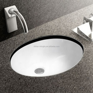 <span class=keywords><strong>Lavabo</strong></span> ovalado de cerámica de diseño moderno para el hogar y baños de hoteles Opción económica para uso doméstico - Product Image 4