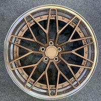 Jantes de voiture de course en alliage d'aluminium forgées sur mesure, nouveau design, 2 pièces, 18 19 20 21 22 23 24 25 26 pouces, 5X114.3