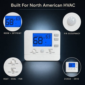 <span class=keywords><strong>Thermostat</strong></span> de chambre <span class=keywords><strong>d</strong></span>'hôtel avec capteur de mouvement PIR et économie <span class=keywords><strong>d</strong></span>'énergie, <span class=keywords><strong>thermostat</strong></span> PTAC 24V pour chambres <span class=keywords><strong>d</strong></span>'hôtes - Product Image 4
