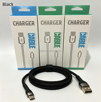 Cable de Datos USB-A a Tipo-C de Alta Calidad, 100W, Negro, Trenzado de Nailon, con Conductor de Cobre Puro, Carga Rápida, Aleación de Aluminio, Marca BJC