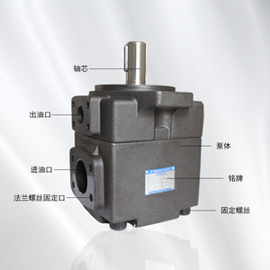 Bomba de Paletas PV2R1 para Máquinas de Moldeo por Inyección, Desplazamiento de 1.5-19 ML/r, Presión Nominal de 17.5 MPa, Bomba de Aceite para Sistema Hidráulico - Product Image 3