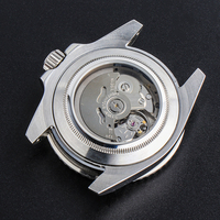 Logo sur mesure montre automatique pour hommes NH35 montres mécaniques saphir cristal étanche en acier inoxydable hommes montres