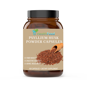 Capsules de poudre de psyllium en direct d'usine avec poudre de psyllium pour un apport sain en fibres - Product Image 1