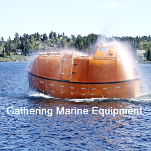 Bateau de sauvetage entièrement fermé de 5 m pour 25 personnes, en PRF et fibre de verre ignifuge, version équipement marin - Product Image 1