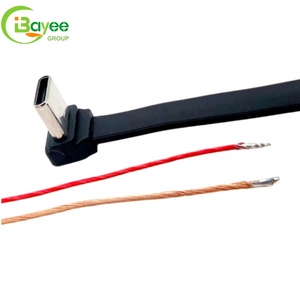 90 Degree Type-C Connector <b>Accessories</b> Flexible Flat Ribbon Charging Cable for Rider Motorcycle Magnetic Mount Parts - Product Image 1