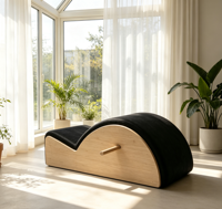 Correcteur de colonne vertébrale de précision pour intérieur, rembourrage haute densité (bois et cuir) pour Yoga Pilates, multifonction, haute élasticité