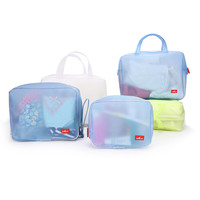 Trousse de toilette EVA transparente imperméable de haut niveau maquillage de voyage et organisateur de cosmétiques idéal pour la douche et la natation