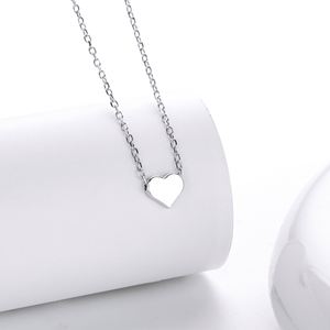 SPJ Nuevo Collar con Colgante de Corazón Vintage de Plata de Ley S925 con Circonita, Chapado en Rodio/Oro de 18K, Joyería Fina para Mujer - Product Image 5