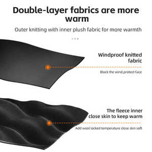 ROCKBROS <strong>Custom</strong> <strong>Balaclava</strong> with Winter Polar Fleece Full Face Ski Mask Neck Warmer <strong>Balaclava</strong> Hood - Product Image 2