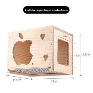 Casa <span class=keywords><strong>para</strong></span> <span class=keywords><strong>Pájaros</strong></span> de Madera Hecha a Mano con Caja de Anidación <span class=keywords><strong>para</strong></span> Loros Pequeños, Uso Interior y Exterior - Product Image 4