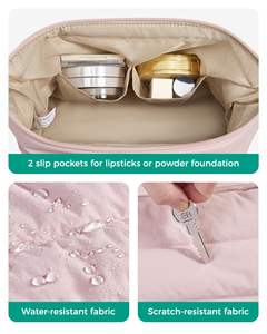 Bolsa de Maquillaje Espaciosa y Elegante con Diseño de Fácil Acceso, Exterior Resistente al Agua para Viajes Organizados y Rutinas Diarias de Belleza - Product Image 6