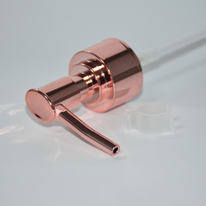 Attractive Golden Glossy Hot 24/410 28/410 <strong>Special</strong> Shape Luxury Make up Remover Electroplate Sparkle Custom Color Long Oil Pump - Product Image 3