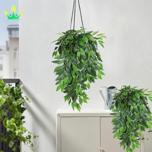 Artificielle Suspendue Saule Laisser Vigne Brindille Soie Pleureur Saule Feuille Italien Ruscus Verdure Maison Jardin Mariage Arc Jungle Décor - Product Image 3