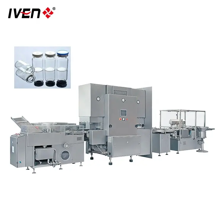 Injection Vial Filling Capping Machine Vial Syrup Ampule Cartridge Washing Filling Stoppering Capping and Packing Assembly Line