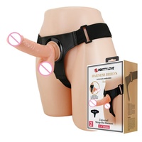 PRETTY LOVE Dildos con Correa Ajustable, Juguetes Sexuales para Estimulación Anal y del Punto G, para Mujeres, Parejas y Lesbianas