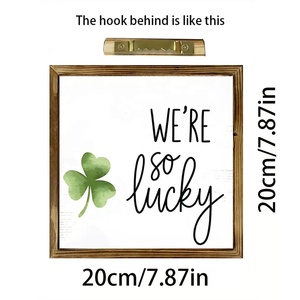 Marco <span class=keywords><strong>de</strong></span> Fotos <span class=keywords><strong>de</strong></span> Madera con Diseño <span class=keywords><strong>de</strong></span> Trébol Verde para el Día <span class=keywords><strong>de</strong></span> <span class=keywords><strong>San</strong></span> <span class=keywords><strong>Patricio</strong></span>, Decoración para el Festival Irlandés <span class=keywords><strong>de</strong></span> <span class=keywords><strong>San</strong></span> <span class=keywords><strong>Patricio</strong></span> - Product Image 6