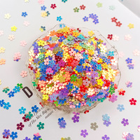Perles de fleurs de prunier à sequins 7mm, à cinq pétales, trou central plat, accessoires de bijoux DIY, cadeau, vente en gros