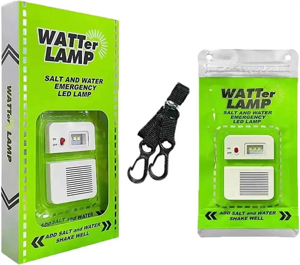 Lampu Dinding dapat diisi ulang: lampu Led air asin portabel untuk berkemah dan penerangan darurat