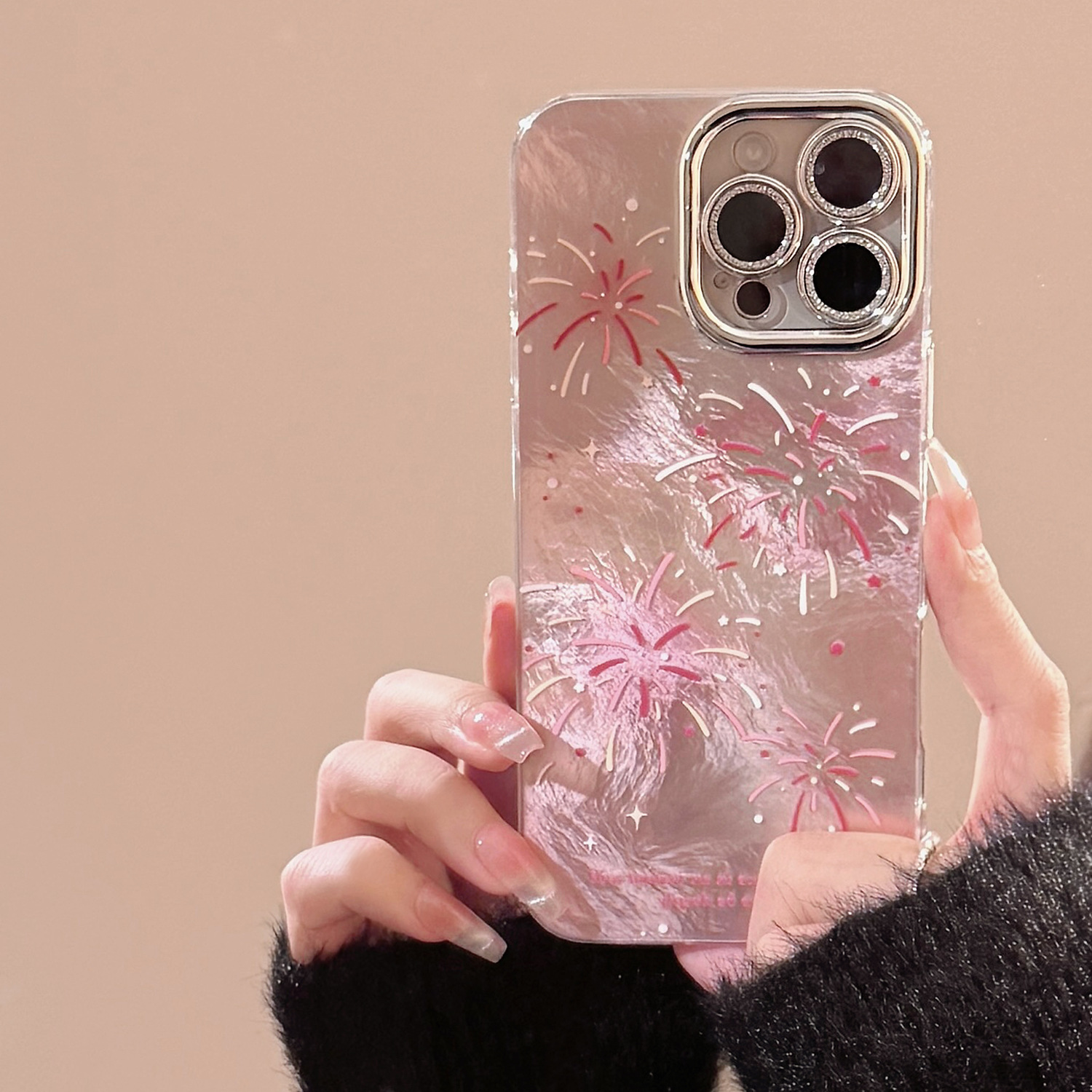 Silver Pink Fireworks