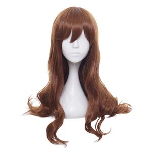 Perruque synthétique de cosplay <span class=keywords><strong>Horimiya</strong></span> Anime Hori Kyoko, longue et bouclée, brun clair, 80 cm, vente en gros - Product Image 3
