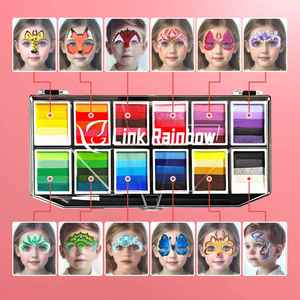 Professional Children's Water-Based Face and Body Painting Kit Stage <b>Makeup</b> Pigment for Art & Creativity - Product Image 2