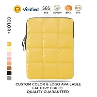 Puffy Laptop Sleeve 15-16 Inch Yellow, Waterproof Carrying Case Bag for Women 14" Laptop Sleeve-Modern Fashionable Laptop Case