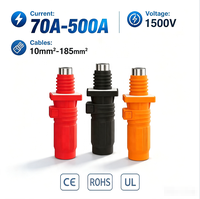 Connecteur de stockage d'énergie haute tension 1500V, connecteur étanche IP67, connecteur de batterie 70A-500A pour système de stockage d'énergie