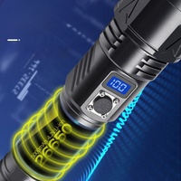 Nouvelle Lampe Torche LED Laser Blanche 20W, Longue Portée 500 Mètres, Zoom Puissant, Alimentée par Batterie 26650
