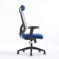 Chaise de bureau classique en maille avec dossier inclinable et squelette dorsal renforcé