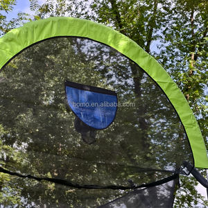 Trampolín Rectangular Grande Zoshien con Tapete de Salto Suave Antideslizante y Aros de Baloncesto <span class=keywords><strong>para</strong></span> Juegos de Fitness al Aire Libre - Product Image 5