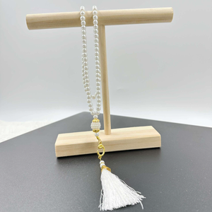 니크로 새로운 도착 이슬람 이슬람 묵주기도 터키 스타일 모조 유리 진주 비즈 술 라마단 종교 선물 - Product Image 6