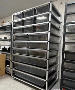 Reptiles <span class=keywords><strong>Cage</strong></span> Accessoires Serpent Rack Système En Plastique PVC Boîte D'élevage Baignoires Serpent Rack Cages avec Chauffage - Product Image 4