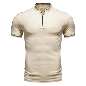 T-shirt da Uomo Personalizzabile all'Ingrosso, Taglie Extra Large, a Righe, Abbigliamento Sportivo Casual, Magliette Traspiranti in Maglia Bianche e Nere - Product Image 5