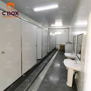 Cbox Maison préfabriquée en conteneur modulaire détachable pour chantier, bureau, camp minier, dortoir à 2 étages avec toilettes - Product Image 5