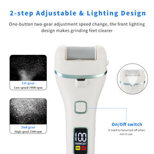 गर्म बिक्री रिचार्जेबल वाटरप्रूफ इलेक्ट्रिक फुट ग्राइंडर पैर हार्ड स्किन रिमूवर इलेक्ट्रिक फुट ग्राइंडर - Product Image 5