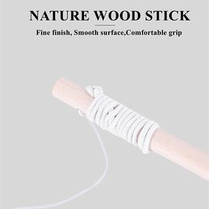 Juguetes Interactivos para Gatos: Varita de Madera Natural con Catnip para Gatos de Interior, Juguete Estimulante para Gatitos, Suministros para Mascotas - Product Image 3