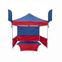 Tente publicitaire pop-up personnalisée, imperméable, avec auvent, structure en aluminium, pour salons professionnels et événements